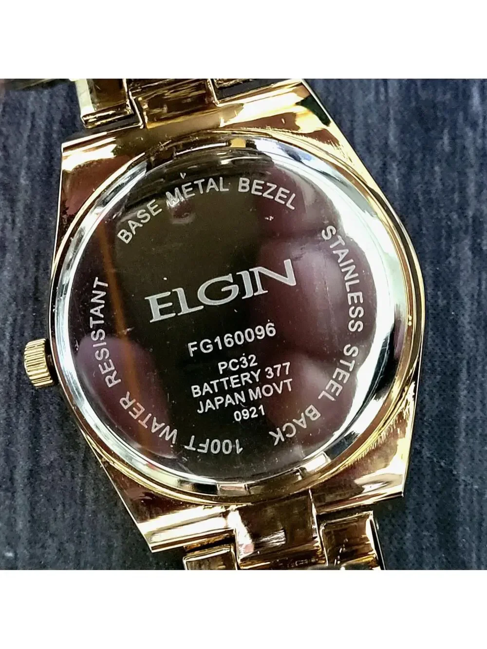 Elgin Diamond Nugget‎ Mens Fluted Watch Authorized Dealer